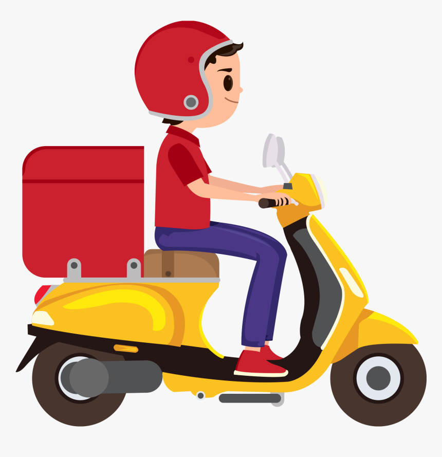 Delivery Guy on Bike